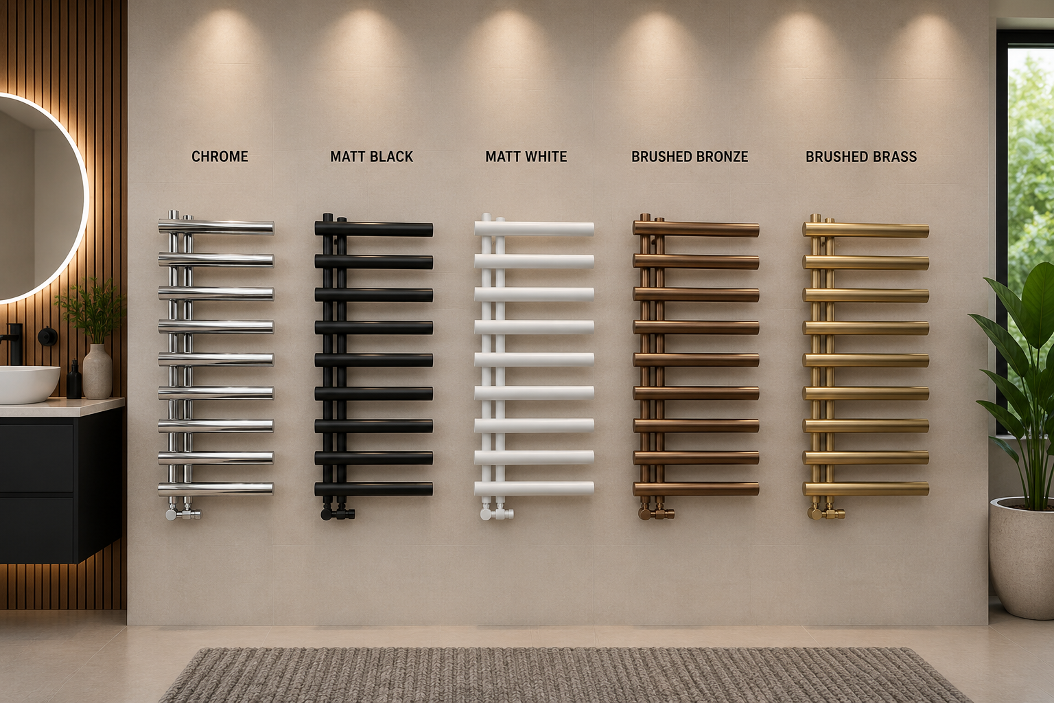 Hawkenbury Designer Heated Radiator - Steel Vertical Radiator - Dual Fuel Compatible
