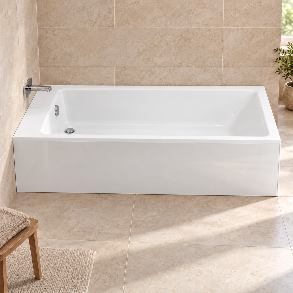 Indiana Thin Edged Single Ended Bath 1700 x 700mm – 5mm or Superspec