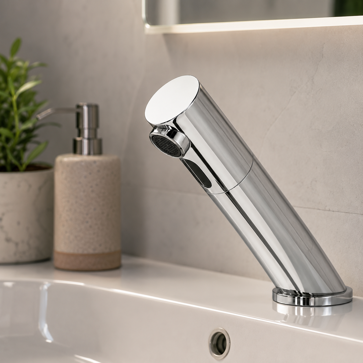 Infrared Sensor Basin Tap – Chrome | Mains or Battery Powered | Vandal Resistant