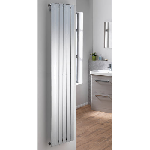 Kansas Vertical Heated Towel Rail - Chrome