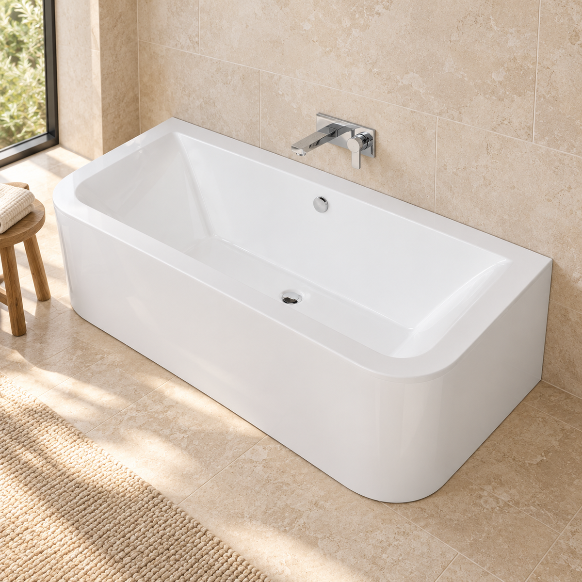 Kansas 1700 x 750mm Double Ended Bath