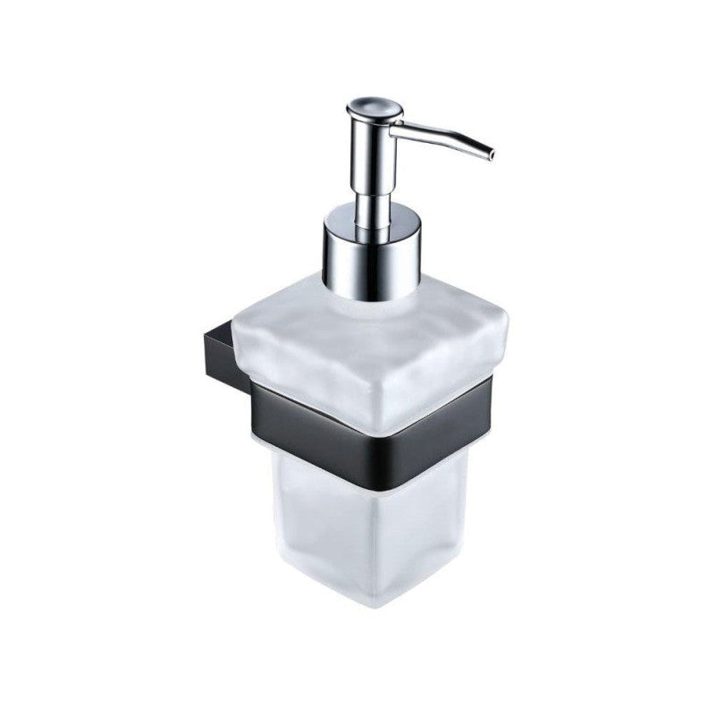 Kansas Glass Soap Dispenser – Matt Black