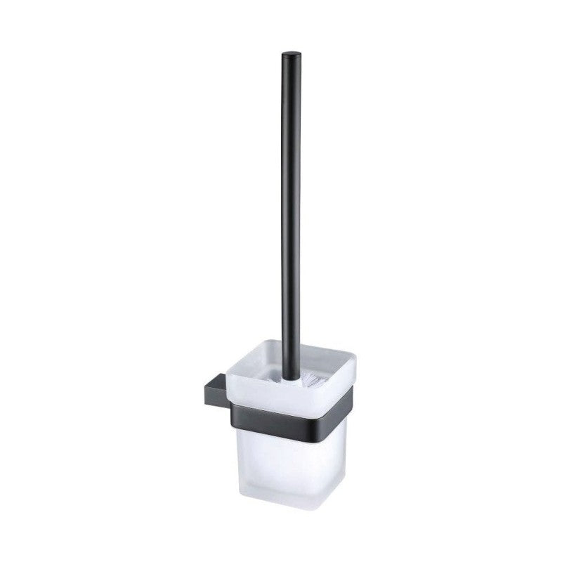Kansas WC Brush & Glass Holder – Matt Black