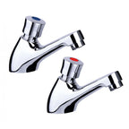 Karma Chrome Non-Concussive Basin Taps – Pair