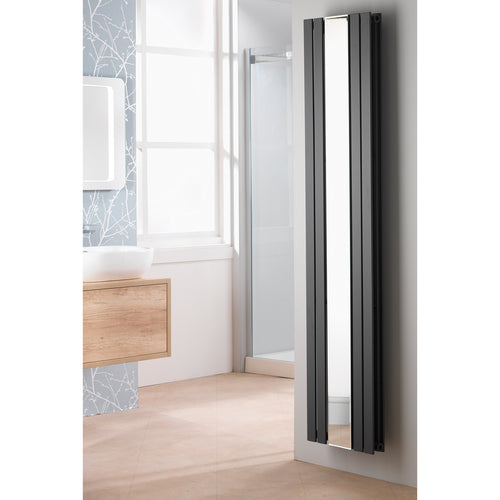 Kansas Vertical Radiator with Mirror 1800 x 381mm