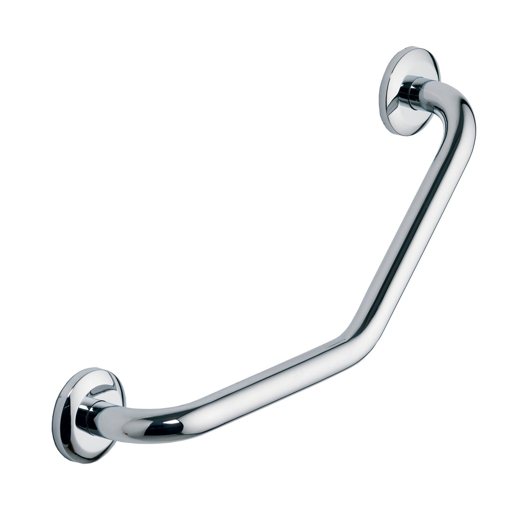 Comfort L-Shaped Grab Rail - Polished Chrome