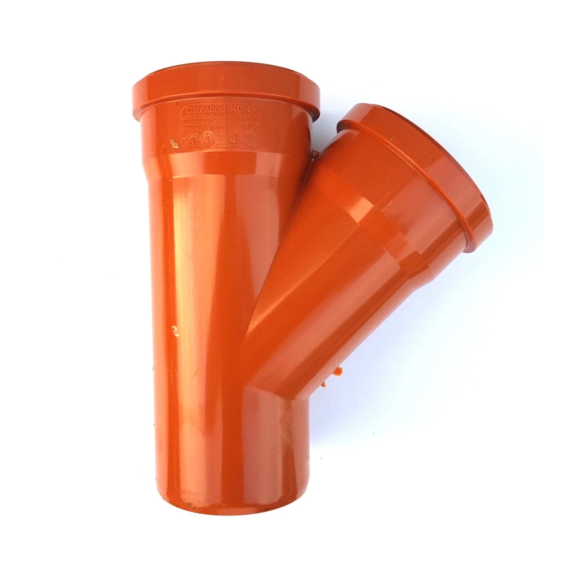 Underground 45 Degree Double Socket Branch 110mm