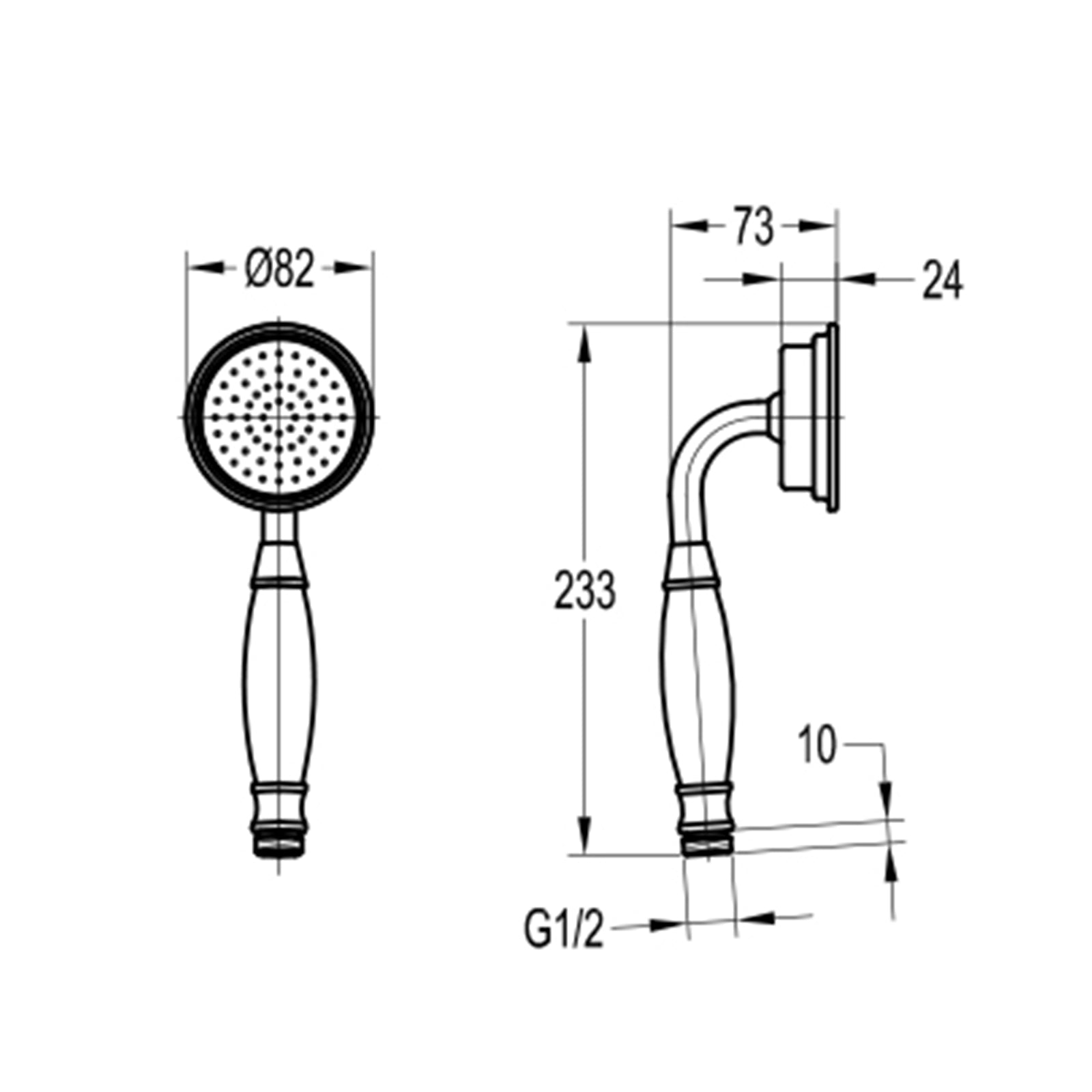 Flova Liberty Brass Shower Handset