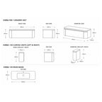 Kimba 120 Curved Wall-Hung Vanity Unit