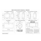 Kimba 90 Curved Worktop Combination