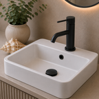 Knole Basin Mixer with Slotted Click-Clack Waste