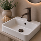 Knole Basin Mixer with Slotted Click-Clack Waste