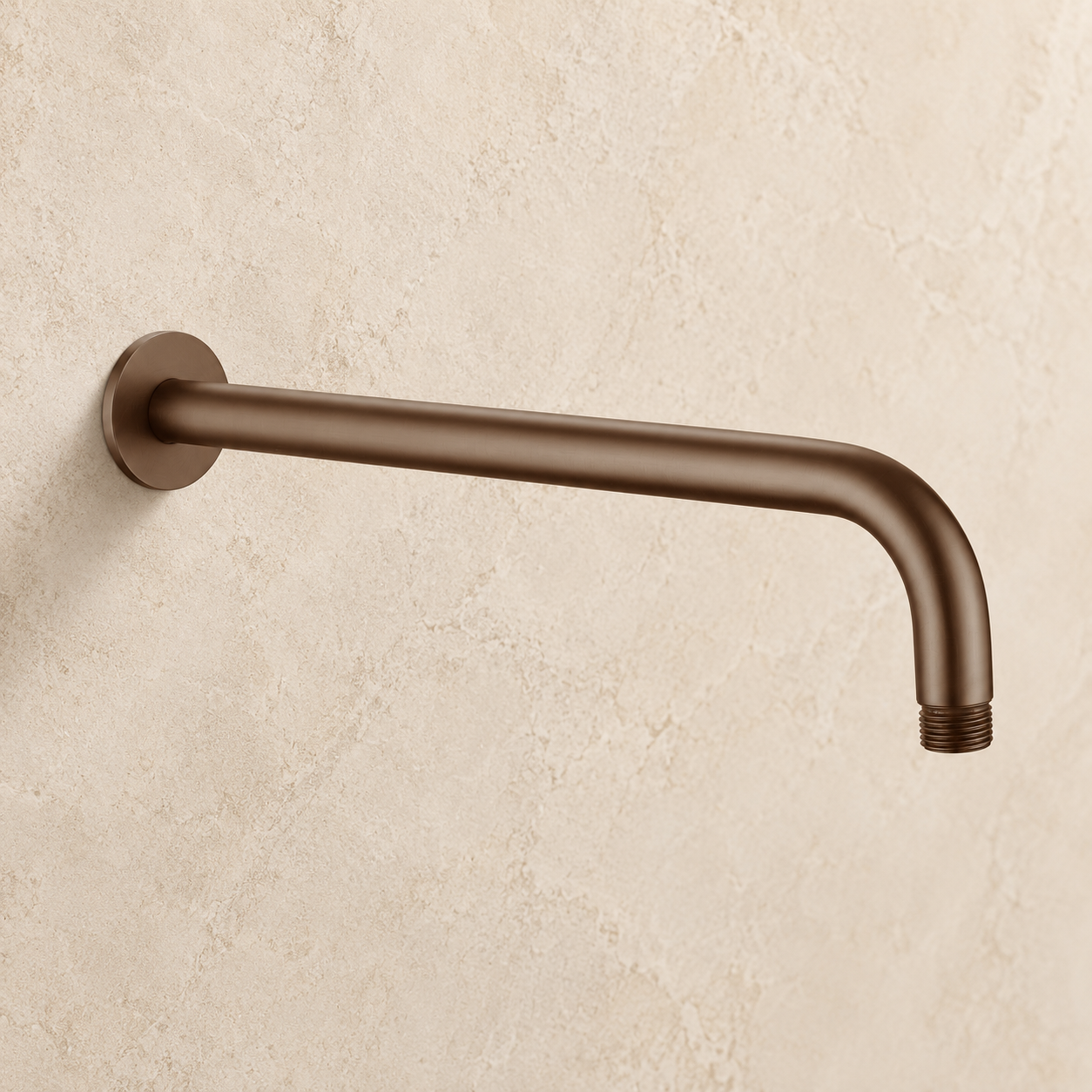 Knole Round Shower Arm – Dark Brushed Bronze