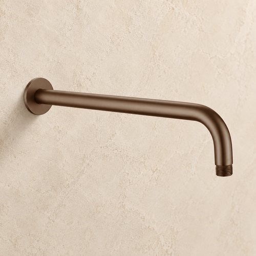 Knole Round Shower Arm – Dark Brushed Bronze
