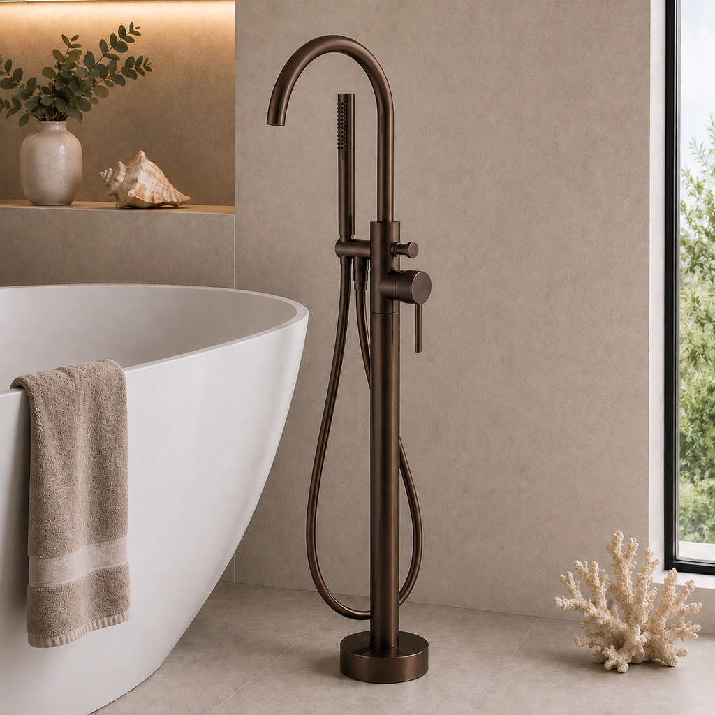 Knole Freestanding Bath Shower Mixer – 5 Finishes