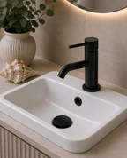 Knole Mini Basin Mixer with Slotted Click-Clack Waste