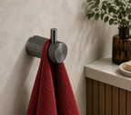 Knole Robe Hook | Chrome, Matt Black, Gunmetal Grey & Matt Brushed Brass
