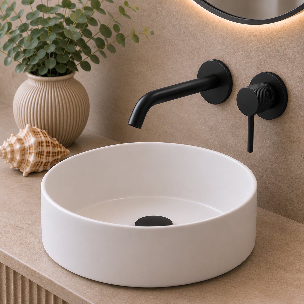 Knole Single Lever Wall Mounted Basin Mixer – 5 Finishes