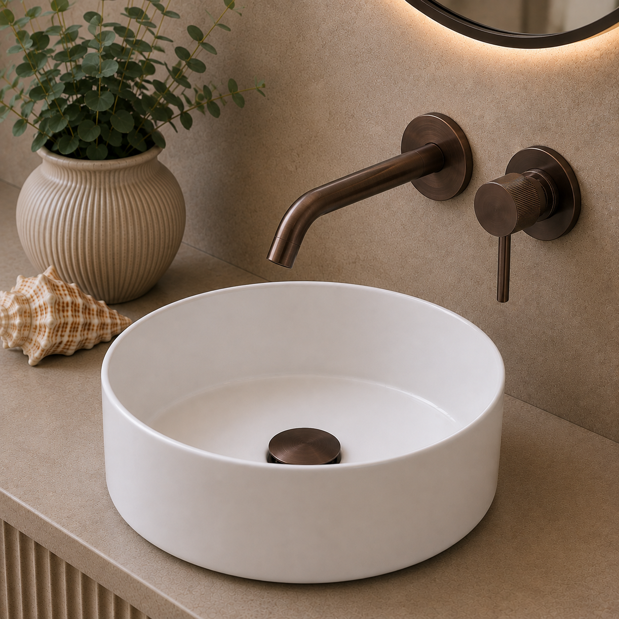 Knole Single Lever Wall Mounted Basin Mixer – 5 Finishes