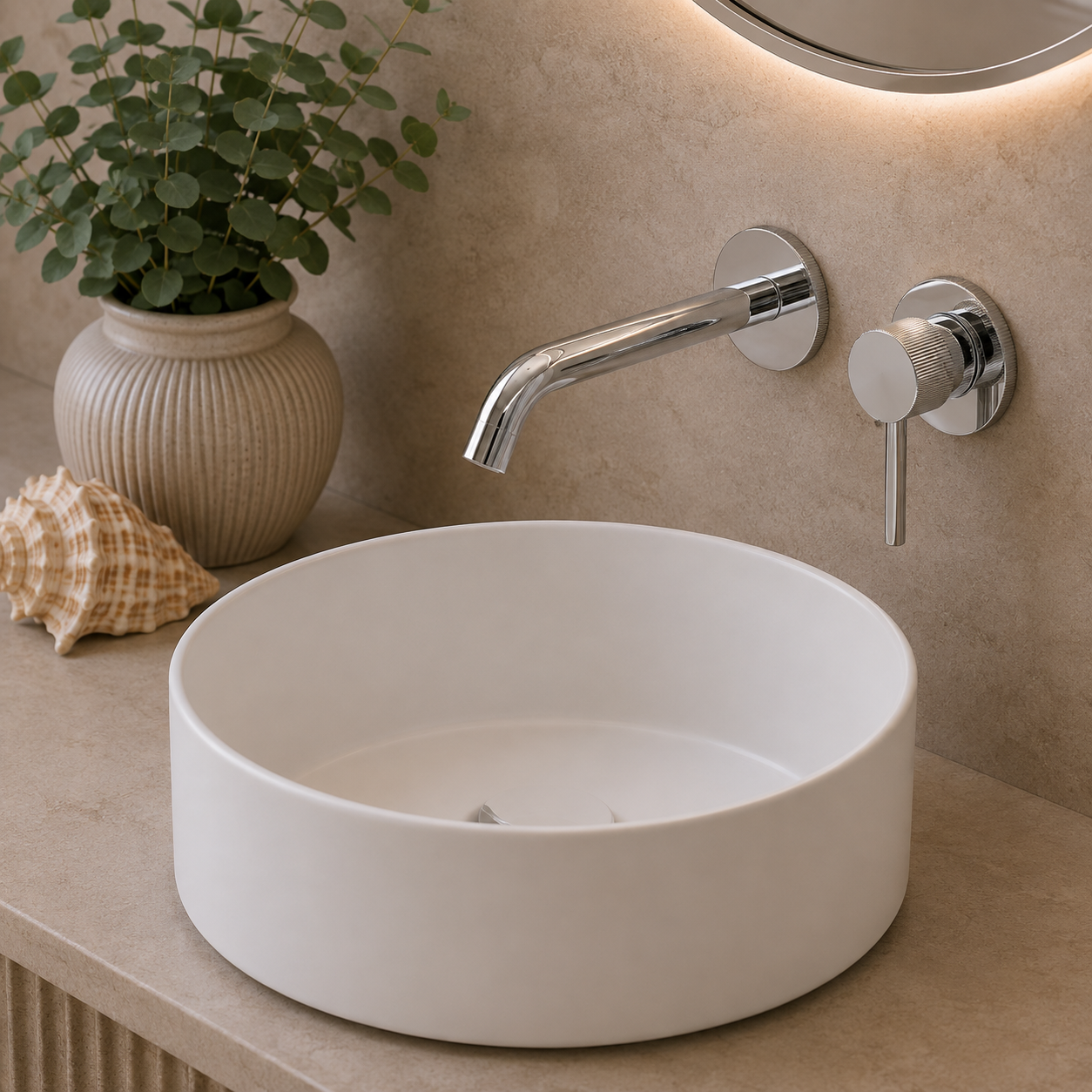 Knole Single Lever Wall Mounted Basin Mixer – 5 Finishes
