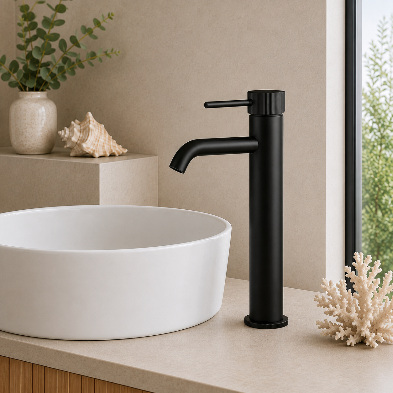 Knole Tall Basin Mixer Tap – 5 Finishes