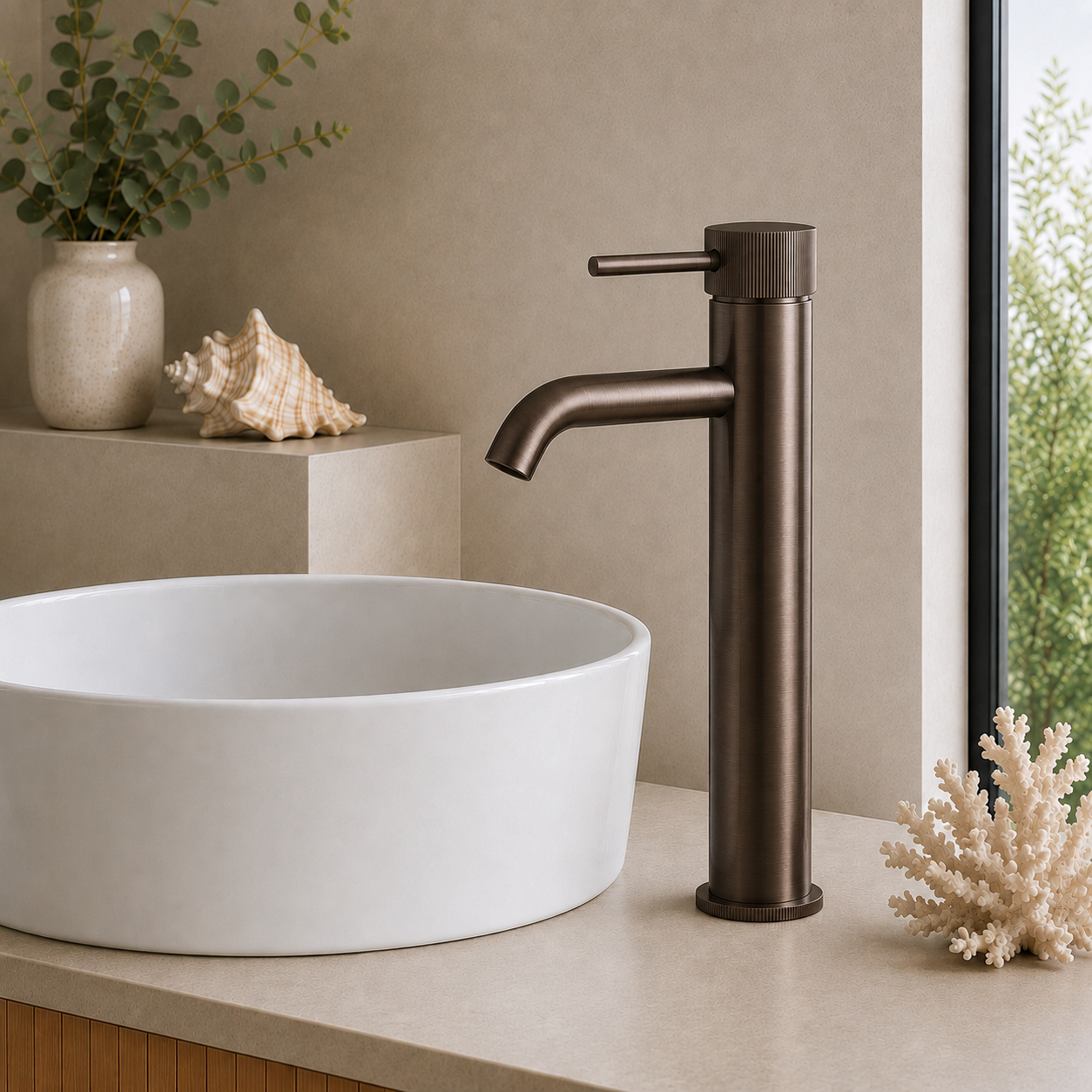 Knole Tall Basin Mixer Tap – 5 Finishes