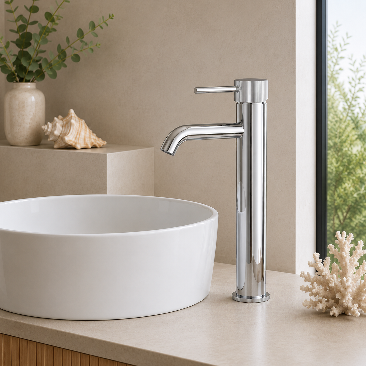 Knole Tall Basin Mixer Tap – 5 Finishes