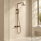 Knole Fluted Round Thermostatic Shower Valve & Kit