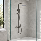 Knole Fluted Round Thermostatic Shower Valve & Kit
