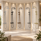 Knole Fluted Round Thermostatic Shower Valve & Kit