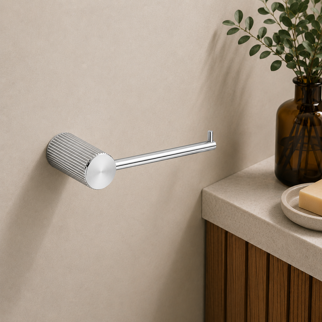 Knole Toilet Roll Holder | Chrome, Matt Black, Gunmetal Grey & Matt Brushed Brass