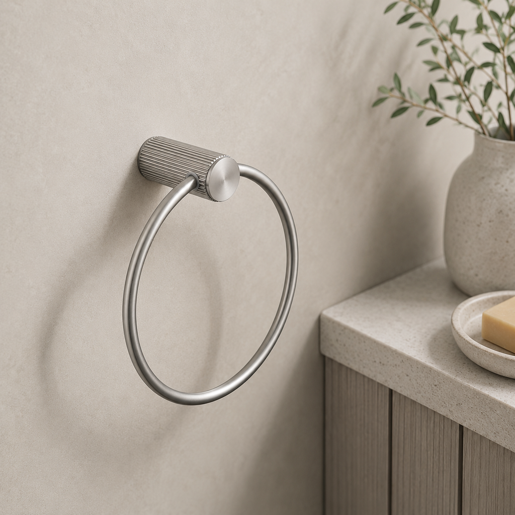 Knole Towel Ring | Chrome, Matt Black, Gunmetal Grey & Matt Brushed Brass