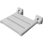 Comfort Folding Shower Seat - White ABS & Stainless Steel