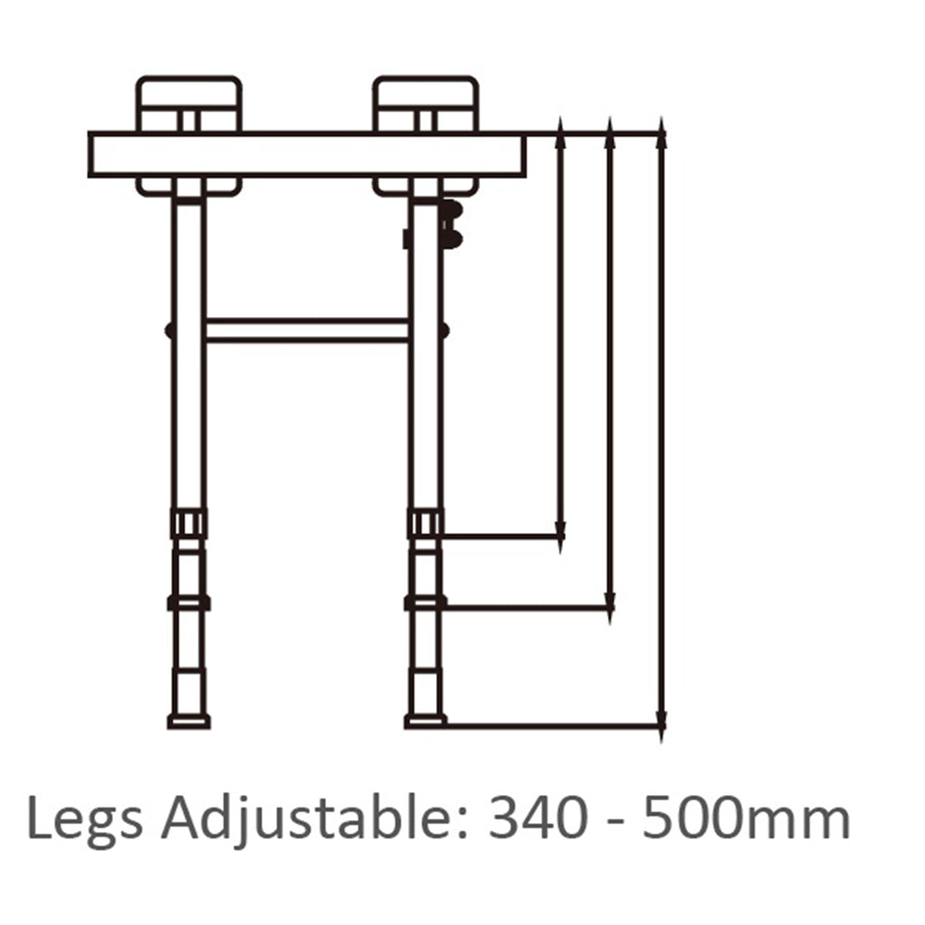 Comfort Fold-Up Shower Seat & Legs