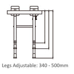 Comfort Fold-Up Shower Seat & Legs