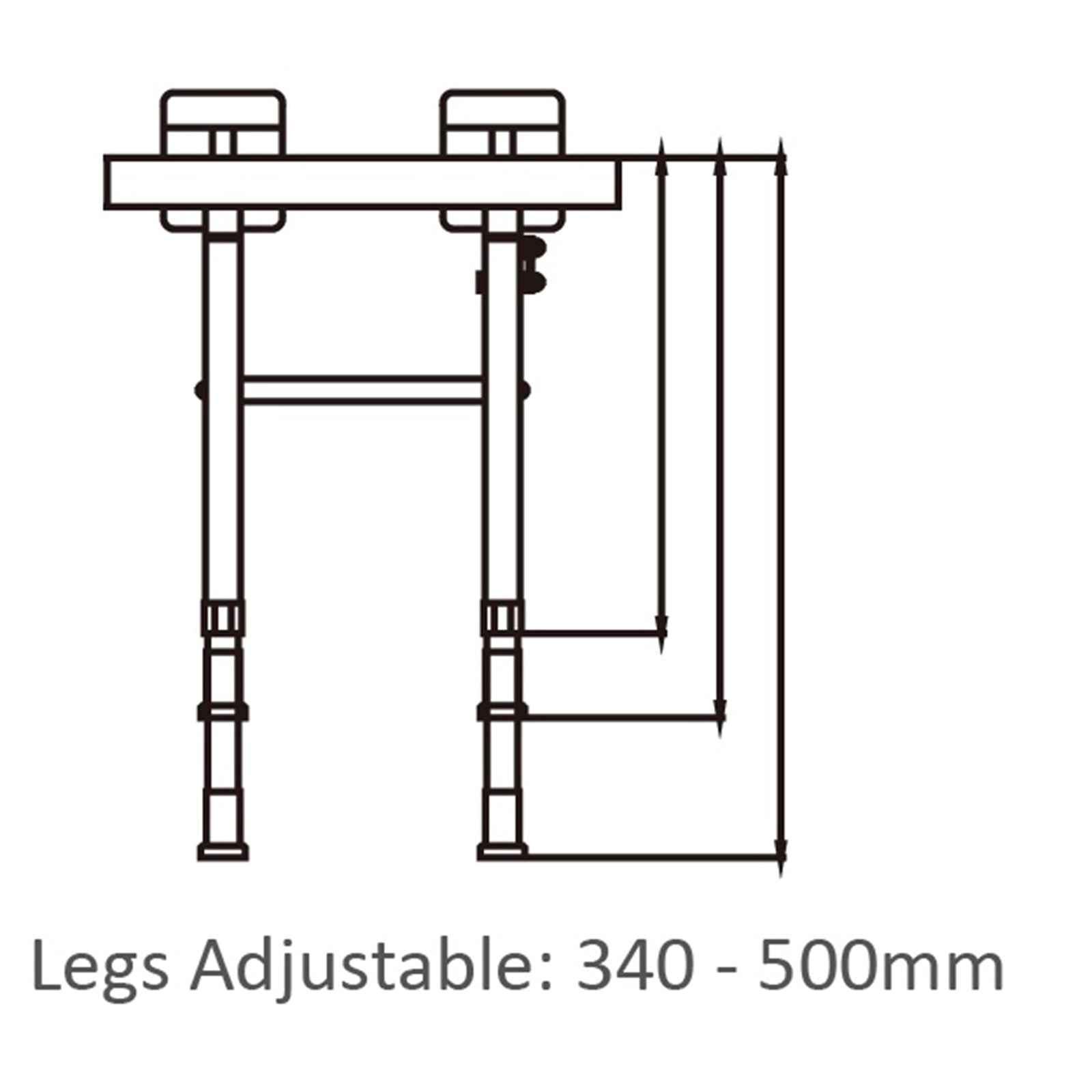 Comfort Fold-Up Shower Seat & Legs