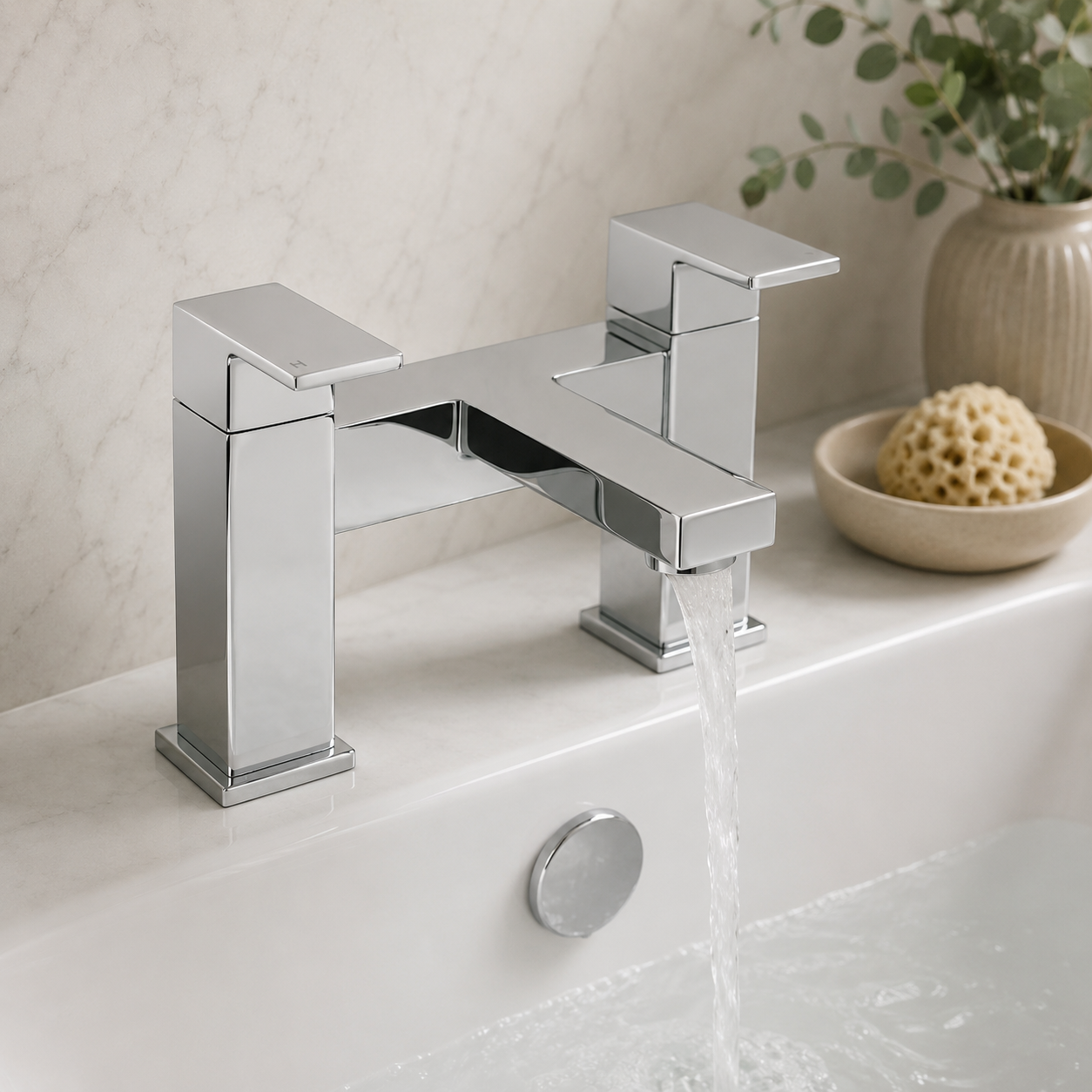 Lamberhurst Deck Mounted Bath Filler