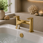 Langton Deck Mounted Bath Filler - Chrome, Matt Black or Matt Brushed Brass