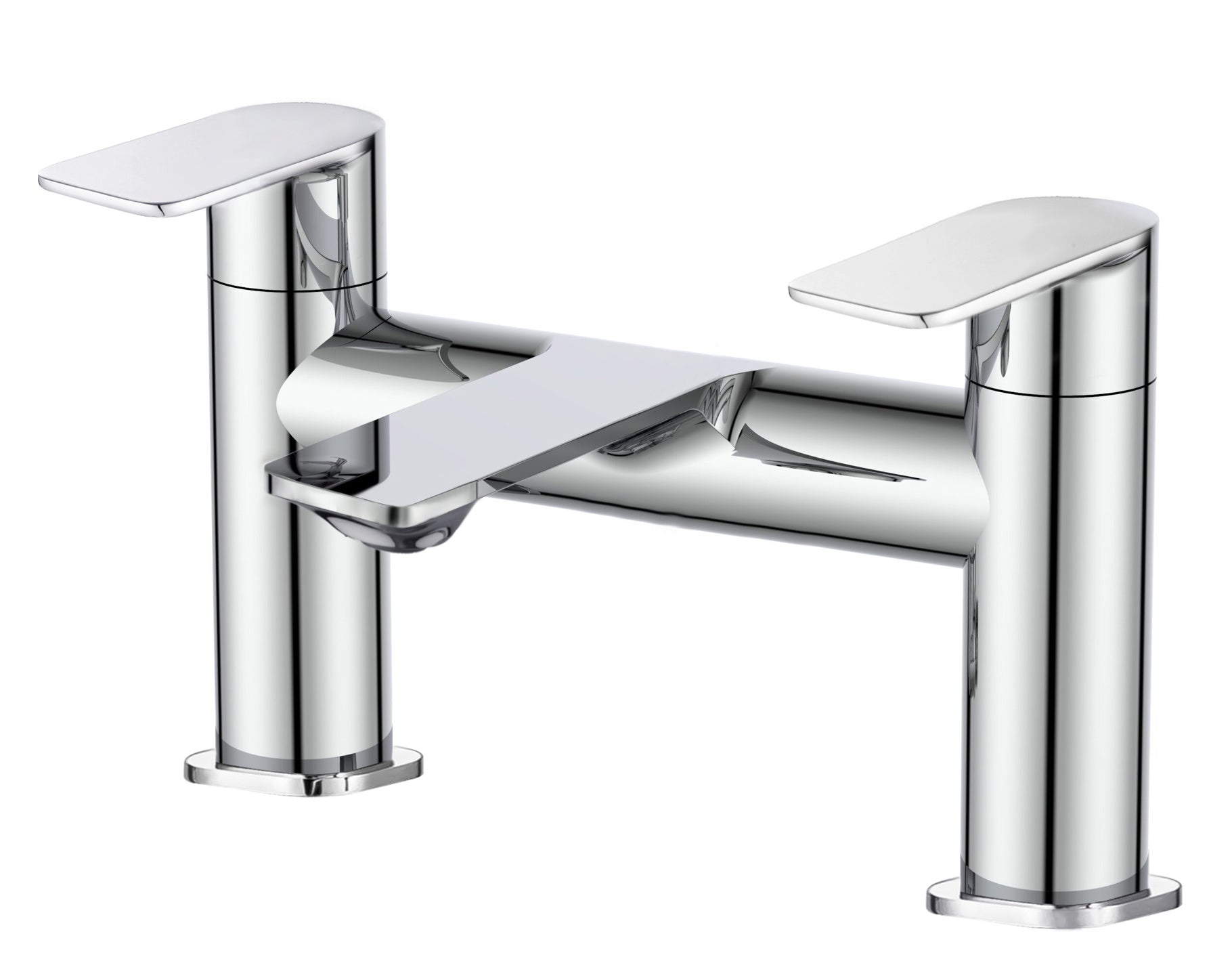 Langton Deck Mounted Bath Filler - Chrome, Matt Black or Matt Brushed Brass