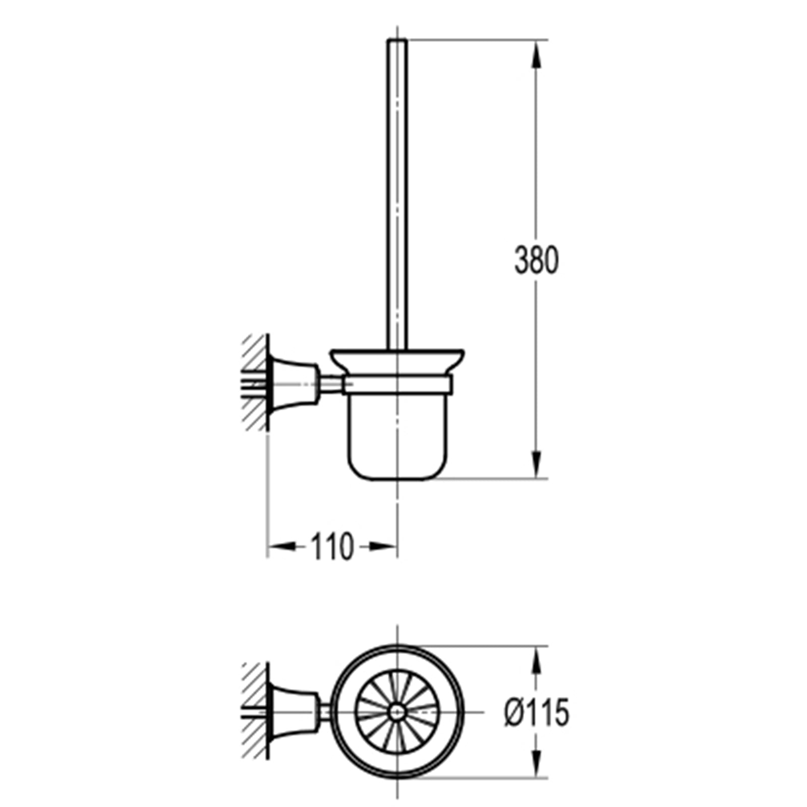 Flova Liberty Toilet Brush & Holder