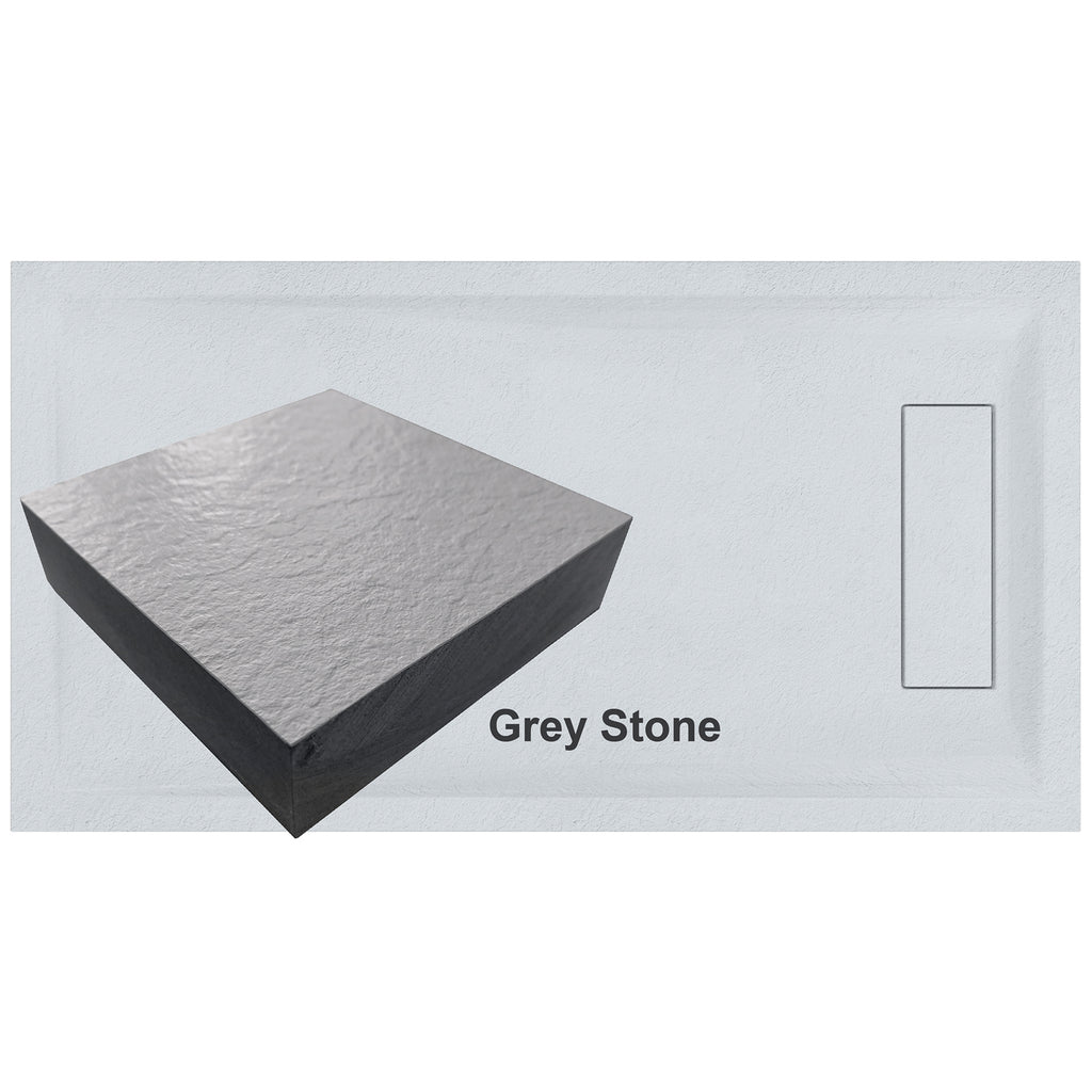 Ascent Premier Grey Stone 1400 x 900mm Shower Tray