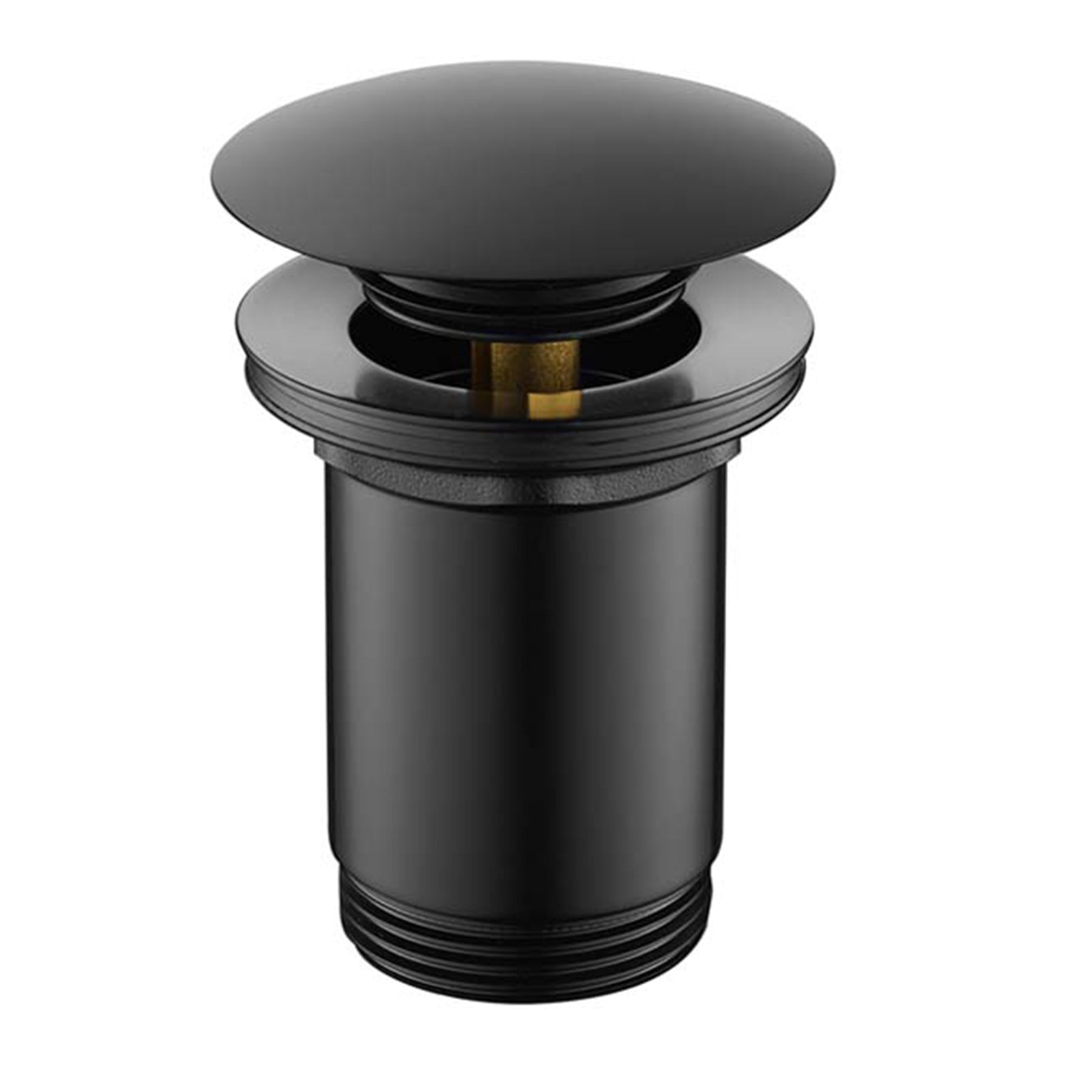 Levo Universal Slotted/Unslotted Basin Clicker Waste - Matt Black