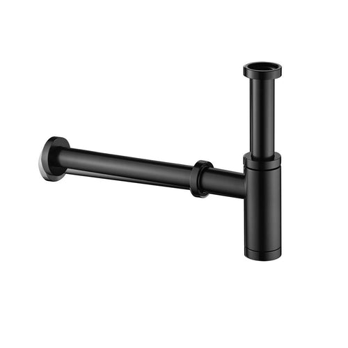 Levo Minimalist Bottle Trap and Pipe - Matt Black