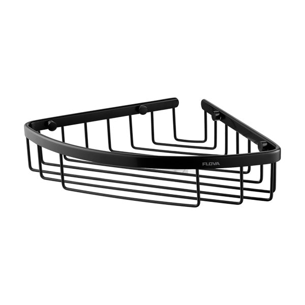 Coco 205mm Corner Rack - Matt Black