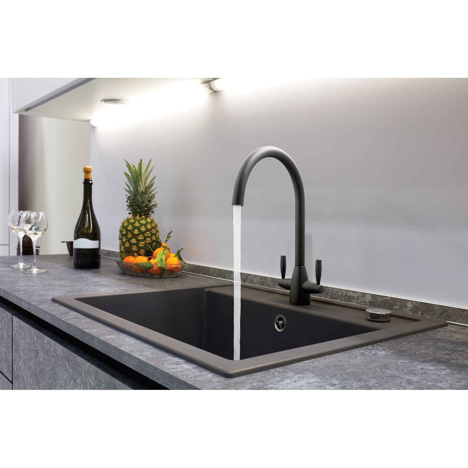 Blink Kitchen Sink Mixer Matt Black