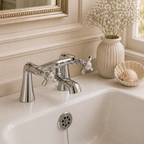 Molyneux Traditional Deck Mounted Bath Filler – Chrome