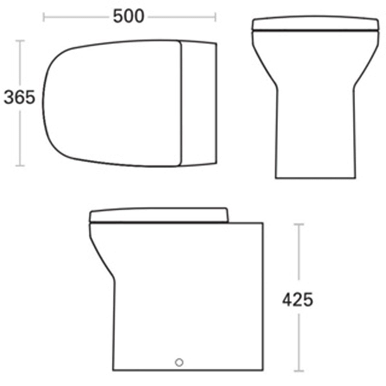 MyHome Close Coupled WC (Open Back)