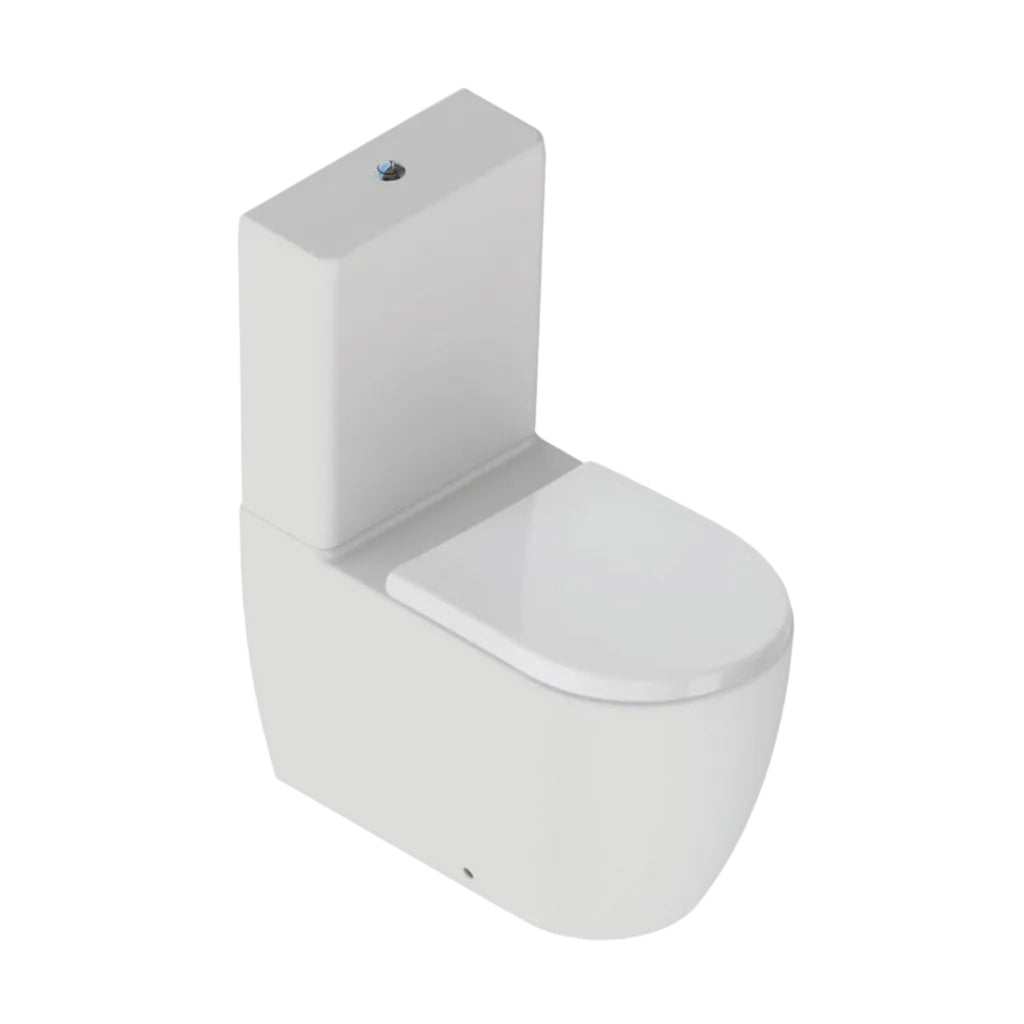 Naxos Rimless Comfort Close Coupled Pan with Soft Close Seat
