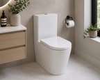 Naxos Rimless Comfort Close Coupled Pan with Soft Close Seat