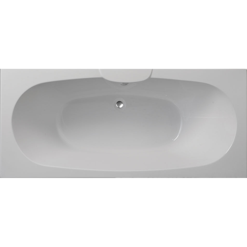 Nebraska 1800 x 800mm Double Ended Bath - Superspec